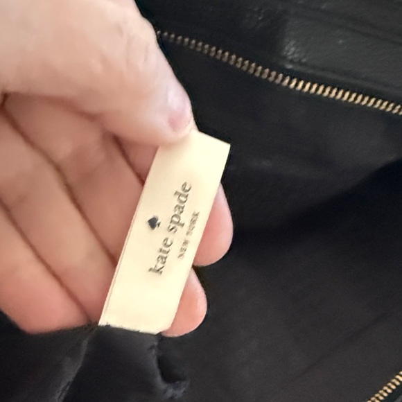 Kate Spade Large Pebbled Black Leather Tote - Picture 12 of 13